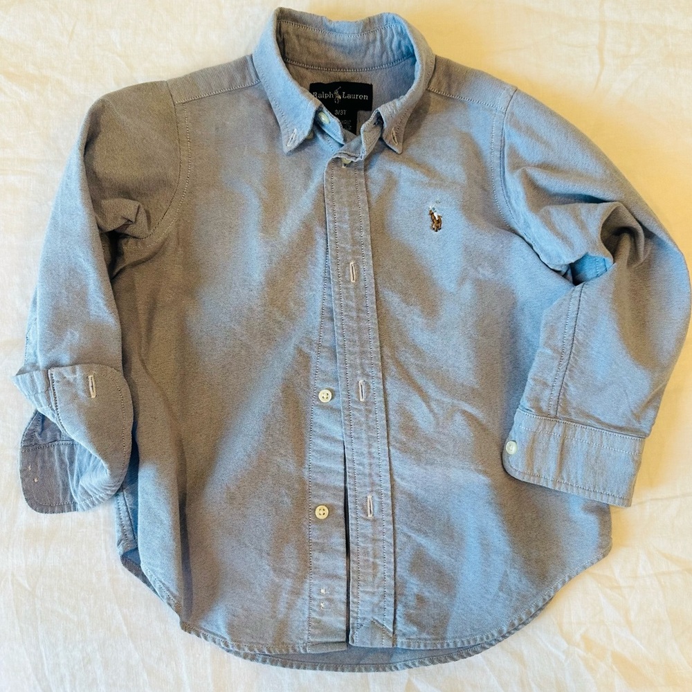 3/3T Ralph Lauren Toddler Chambray Shirt Long Sleeve